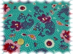 Paikea Elastic-Jersey Hilco print flowers mint    Rest 49 cm reduced!!
