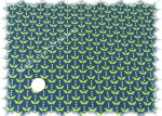 Twine Elastic-Jersey print blue jeans Hilco     Rest 26 cm reduced!!