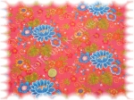 Floral cotton flowers pink     Rest 45 cm reduced!!