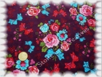 Hannah Nicky flowers purple    Rest 41 cm reduced!!