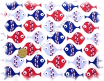 Kid's Fish cotton fish white blue   Rest 26 cm reduced!!
