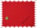 Dots xs cotton woven print red, white   Rest 45 cm reduced!!