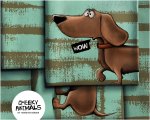 Cheeky Animals Dachshund Berny Panel Thorsten Berger mintgrün Dackelstoff
