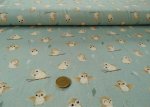 Euli Hilco Kinderstoff Eulenstoff Jersey Mrs. Mint  Design