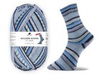 Flums, stretch sock wool, Golden socks, Pro Lana, golden socks grey blue